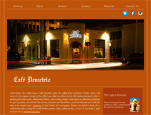 Tablet Screenshot of cafedemetrio.com